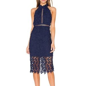 Bardot Gemma Dress in Ink Blue